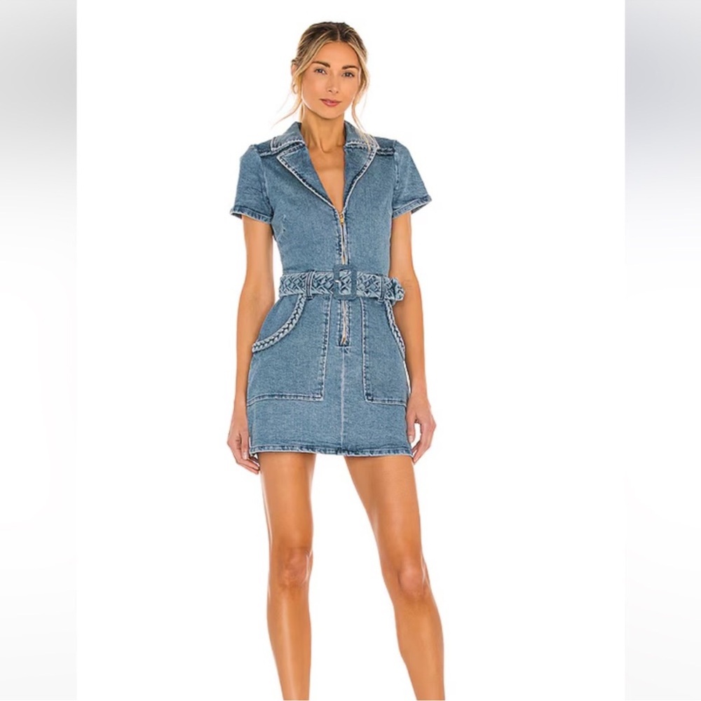 Show Me Your MuMu Outlaw Denim Mini Dress
